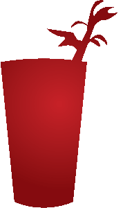 Illustration of a Bloody Mary cocktail in a tall glass